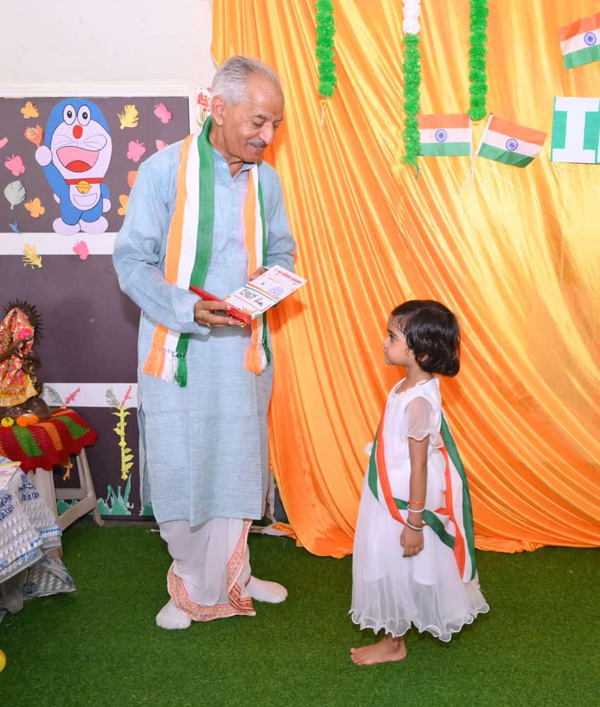 Our chief guest with a young performer