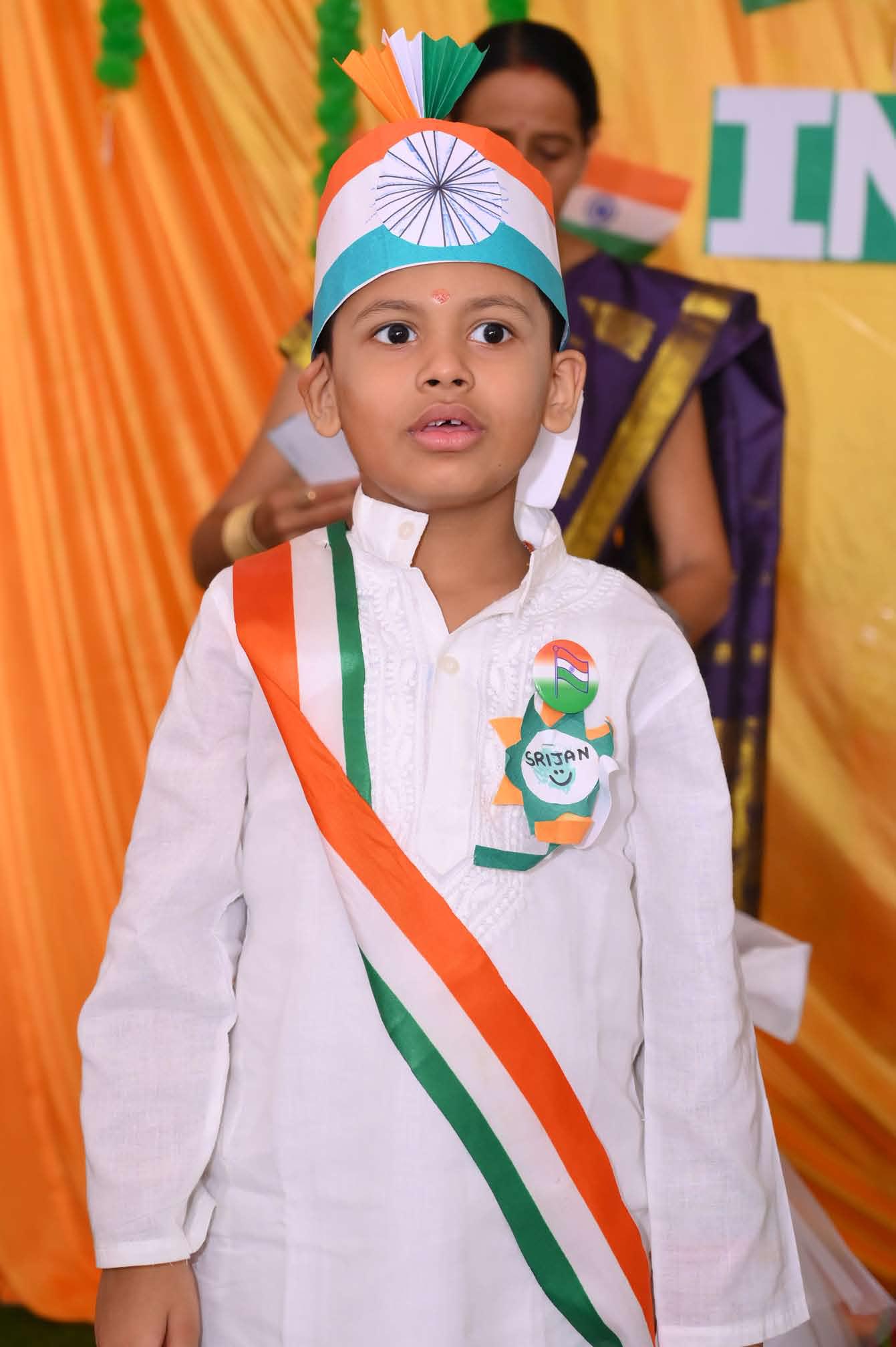 Wearing the tricolour sash