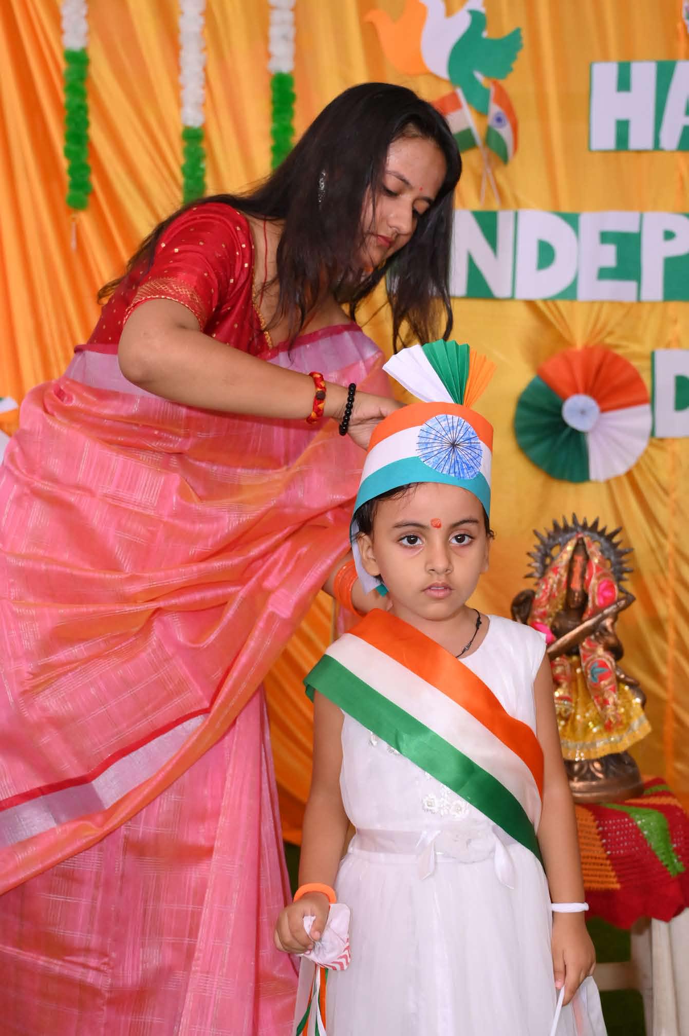 A quiet moment during the celebration